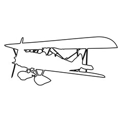 Biplan icon line_3 © MuhammadHairul