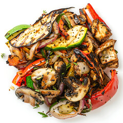 Grilled Vegetable Medley with Zucchini, Mushrooms, and Peppers