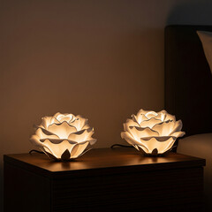 Golden gift box with a dried rose decoration