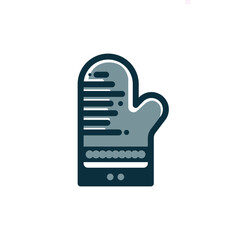 Oven mitts icon vector.