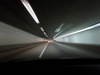 light trails tunnel