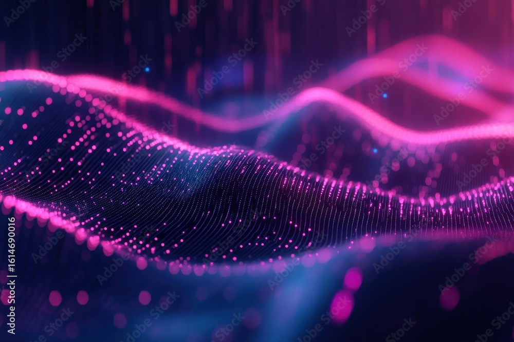 Poster colorful dynamic equalizer visualization responding to music in vibrant waves, dynamic equalizer vis