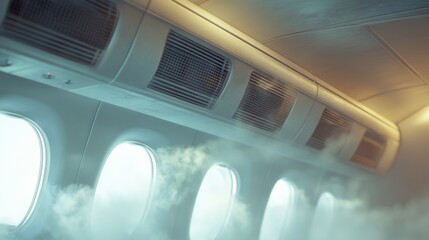 Airplane Air Conditioning System with Steam