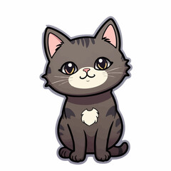 Obraz premium Chibi Style cat Art