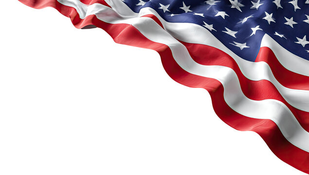 Close-up of an American flag waving (1)