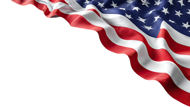 Close-up of an American flag waving (1)