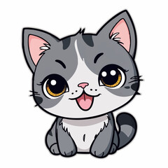 Obraz premium Playful cat Drawing