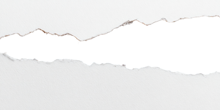 Ripped paper with black hole
