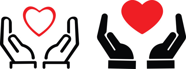 Art & IllustrationHeart icon set.Collection of heart illustration with different style. Heart shape Isolated on white background.A flat color heart set icon editable. Grunge rough brush stroke romance