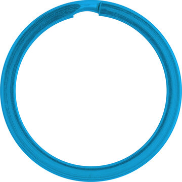 Key Ring O Round Metal Stainless Steel Chrome Metal Metalic Loop Accesories Security Ice Blue Turkish