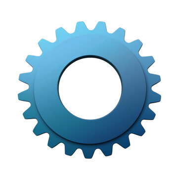 gear isolated on white background gear setings icon PNG