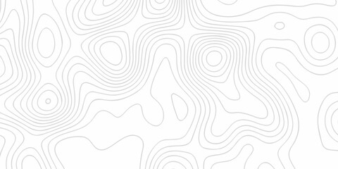 Modern curve abstract topo map design. White background with topographic world grid wave Topographic map geographic line texture.	