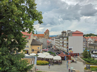 Architecture and streets of Klodzko, Poland.