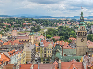 Architecture and streets of Klodzko, Poland.