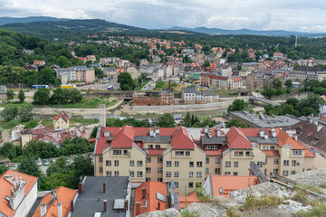 Architecture and streets of Klodzko, Poland.