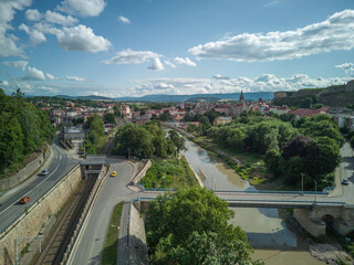 Architecture and streets of Klodzko, Poland.