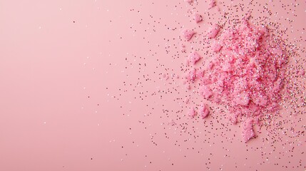 Fototapeta premium Sparkle Beautiful shimmering effect with tiny sparkles scattered in a dreamy pink background.