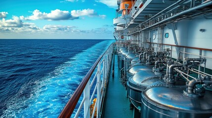 Ocean Voyage: Cruise Ship Deck View