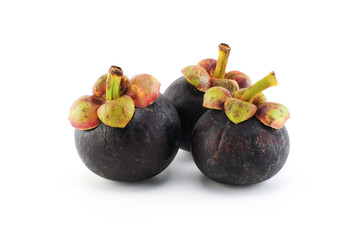 Fresh purple mangosteen, a ripe, sweet and juicy tropical fruit