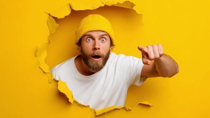 young man shouting through megaphone - Powered by Adobe