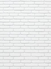 Clean White Brick Wall Texture with Subtle Shadows and Depth
