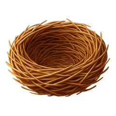 Quality full Bird nest isolated on transparent background