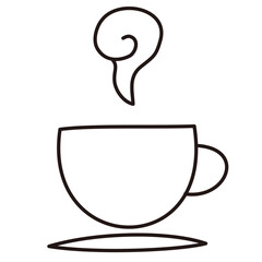 ゆるいカップのイラスト