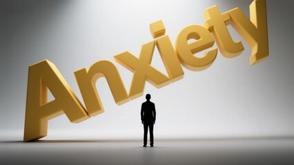 Fototapeta premium Man Silhouette Standing Under 