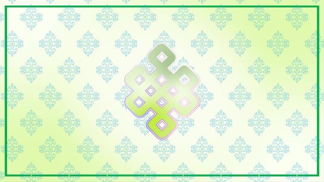 Endless eternity knot background footage 