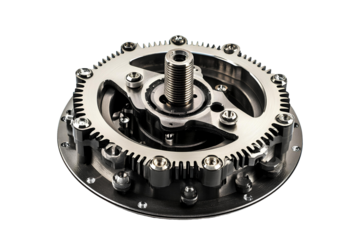 Car gearbox isolated on transparent background