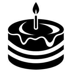 birthday cake with candle