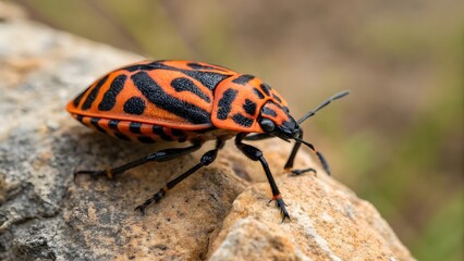 Close-Up View of Vibrant Beetle Details