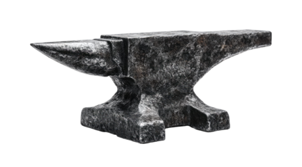 Heavy metal anvil, aged gray
