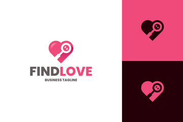 find love logo vector