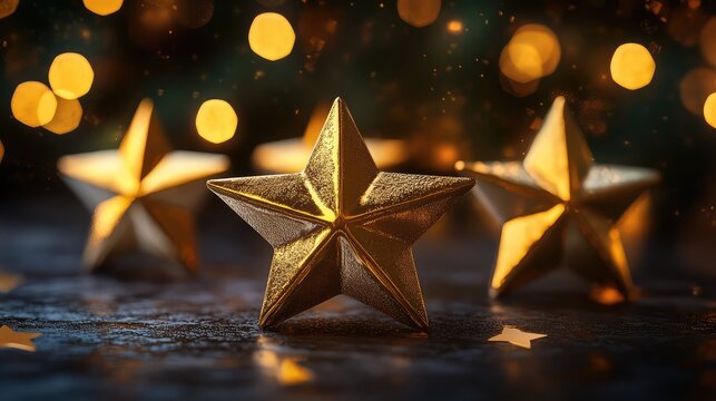 quality five gold stars