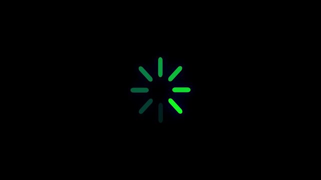 circular loading spinner icon. Often used as a preloader animation or wait indicator in web, mobile, and software user interfaces, it symbolizes progress, delay, buffering, or system processing.