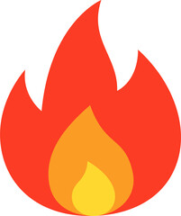 fire icon vector. symbol, sign