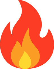 fire icon vector. symbol, sign