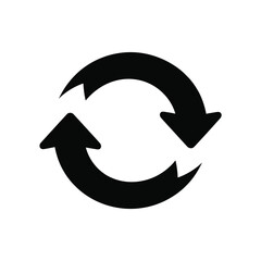 Circular Arrows Symbolizing Refresh Reload Recycle or Repeat Process
