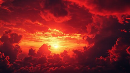 Fototapeta premium dusk red sky