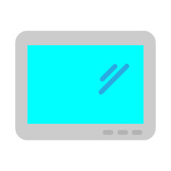 Screen Display Vector Flat Icon Design