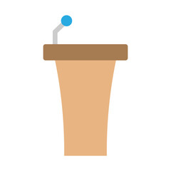 Podium Vector Flat Icon Design