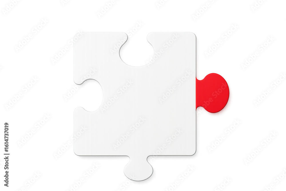 Poster solving challenges with a single puzzle piece