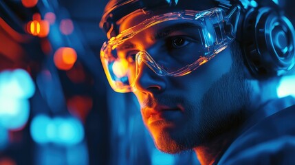 repair technician blue