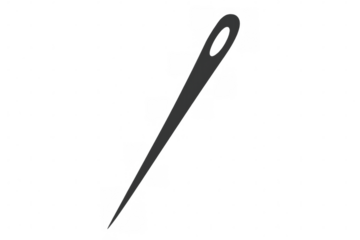 Sewing needle isolated on transparent background