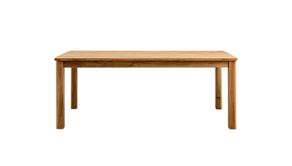 Fototapeta premium Light brown wooden rectangular table