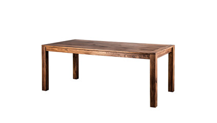 Rectangular wooden dining table