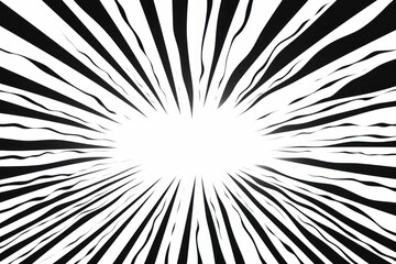 Obraz premium Dynamic black and white burst