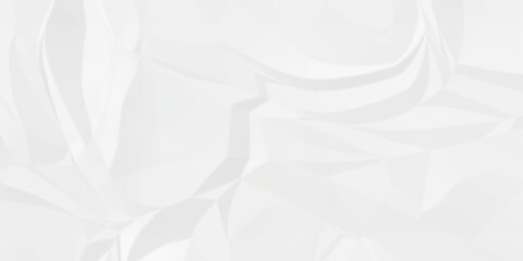 Crumple white obsolete billboard rumple. wrinkle ripped creased white crumple aged closeup craft document grunge recycling paper background.	