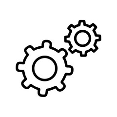 cog gear mechanism icon design.